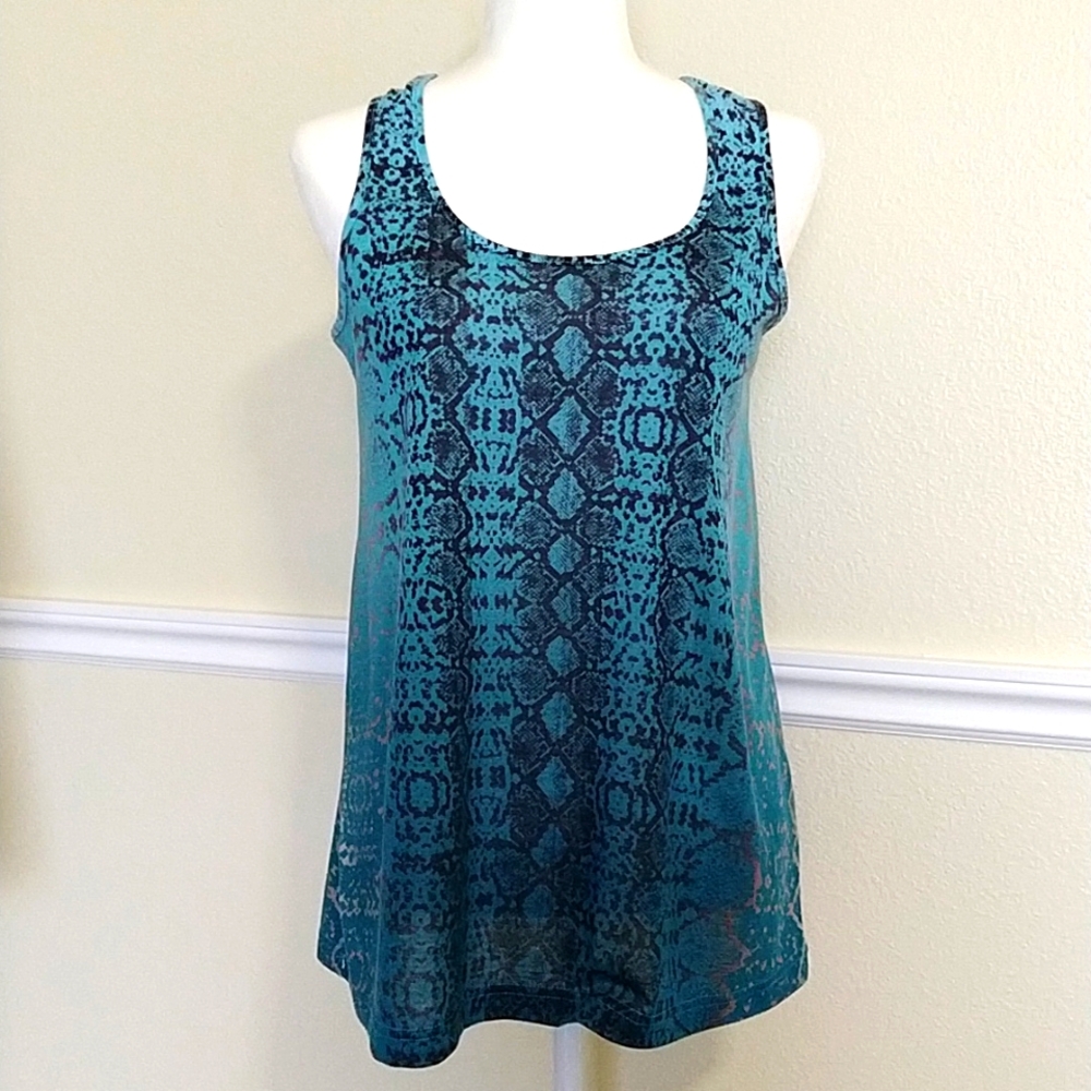 Kenneth Cole Snake Print Sleeveless Top